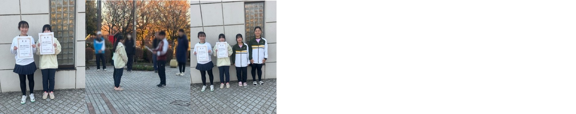 テニス部「強化合同練習会･本戦」県３位